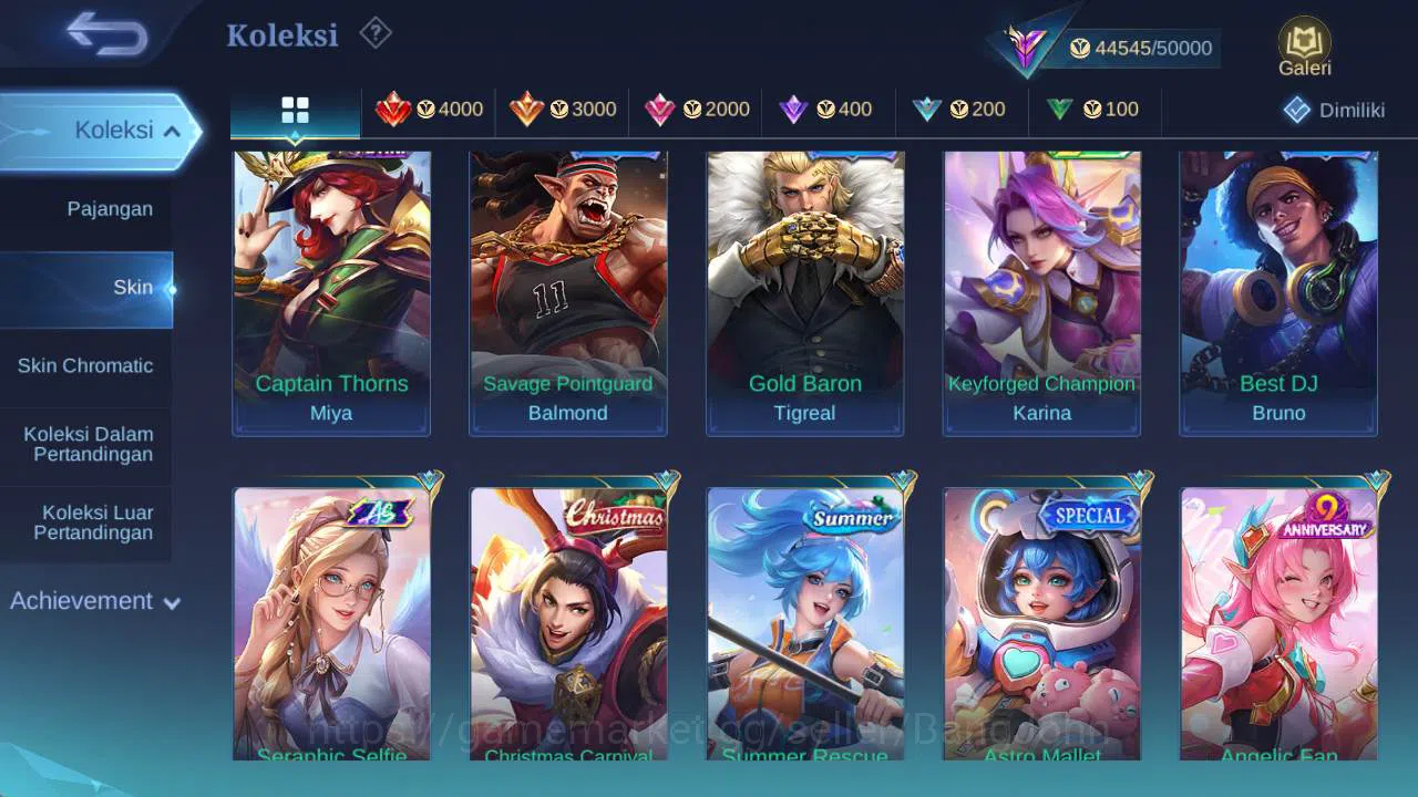 Mobile Legends: Bang Bang Accounts hero 100+, Skin 193 | San rio florin,dragon ling,v image 8