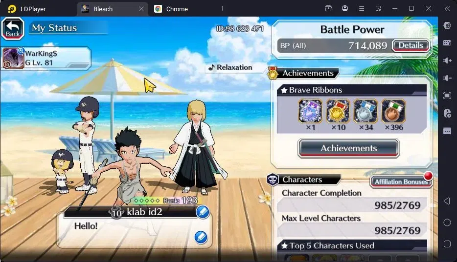 Bleach: Brave Souls Accounts High-End GLOBAL | 52,3K Orb + Completed Story |Ichigo 7TH,Genryusai Fierce Battle,Zangetsu 2
