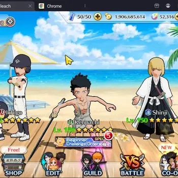 Bleach: Brave Souls Accounts High-End GLOBAL | 52,3K Orb + Completed Story |Ichigo 7TH,Genryusai Fierce Battle,Zangetsu