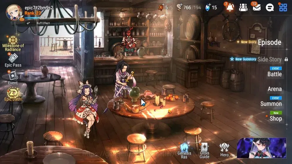 Epic Seven Accounts Starter Global UnVerif|NewEra| 2 ML (Tidal Rift Elvira,Fallen Cecilia)+Tenebria,Elena,etc|4,6k 1