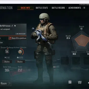 Arena Breakout High Value Mobile | LV 30 | SV 21 M | CV 5.3 M |Exclusive Gun image 1