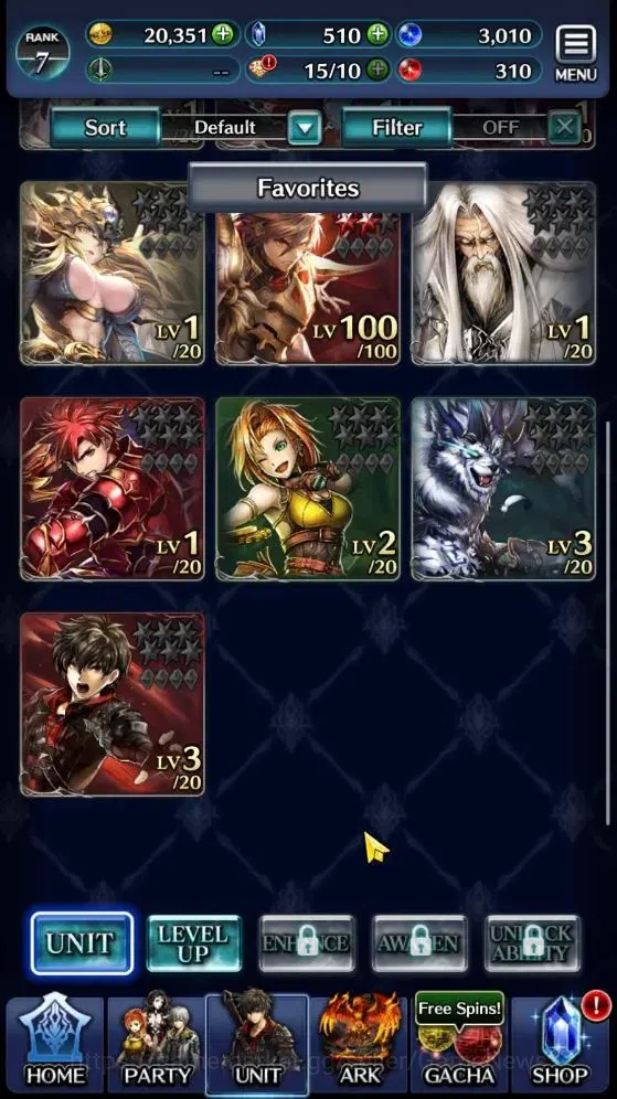 Last Cloudia Accounts Mid‑Game GLOBAL | Rank 7 | Top Tier Unit [AoG Yuda, Great Hero Adel, KoG Mauna] | 1 UR + 7 SSR Ark 2