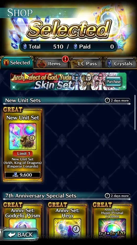 Last Cloudia Accounts Mid‑Game GLOBAL | Rank 7 | Top Tier Unit [AoG Yuda, Great Hero Adel, KoG Mauna] | 1 UR + 7 SSR Ark 7