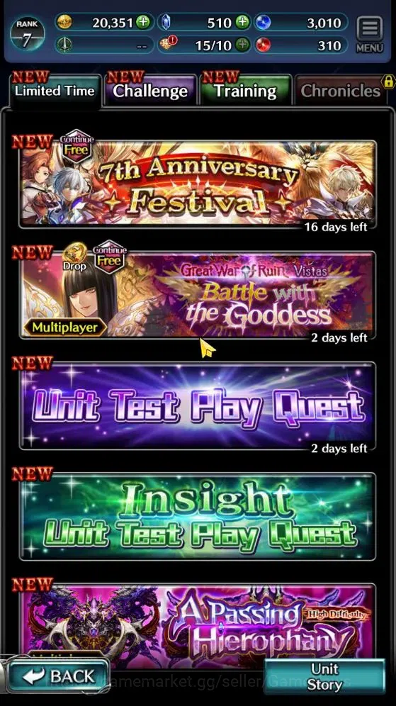 Last Cloudia Accounts Mid‑Game GLOBAL | Rank 7 | Top Tier Unit [AoG Yuda, Great Hero Adel, KoG Mauna] | 1 UR + 7 SSR Ark 8
