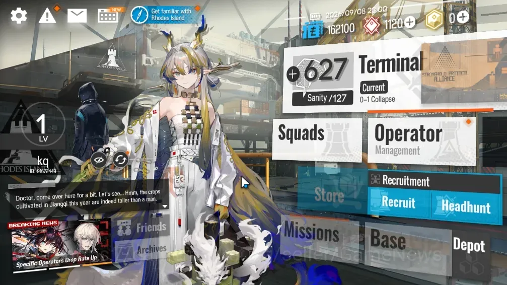 Arknights Accounts Starter Lvl 1 | 36 OP | Fresh Starter | 2 Limited | (Shu,Wang) | 1 Top Operator Tranfer Permit | Terminal 1