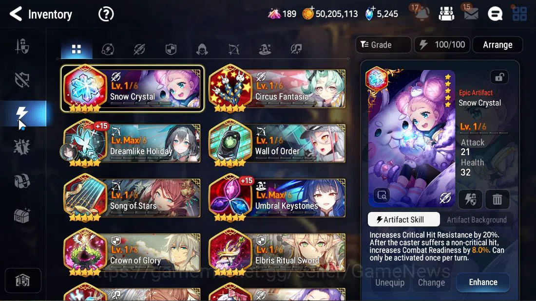 Epic Seven Accounts GLOBAL UNVERIF|NEW ERA|5 ML(EIlynav,BM Haste,CLili image 7