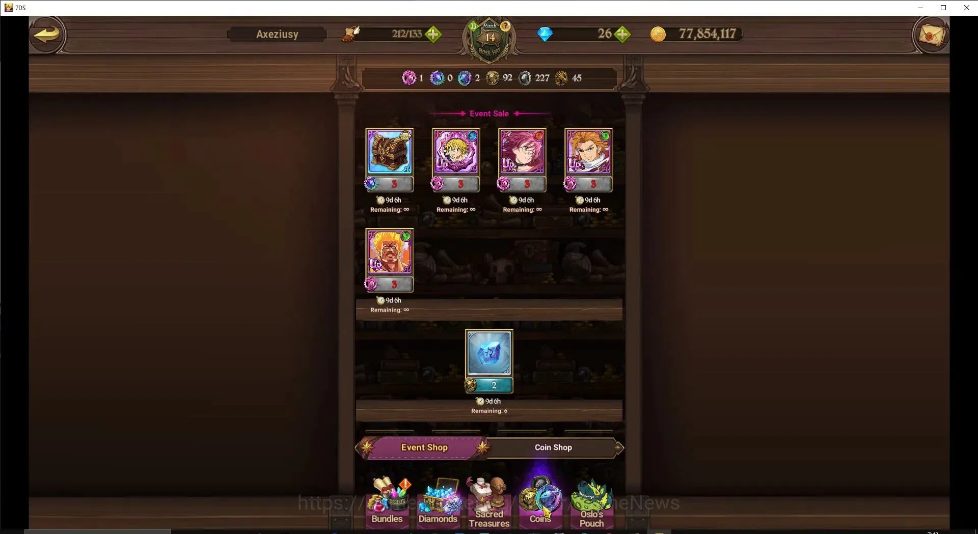 The Seven Deadly Sins: Grand Cross Accounts ASIA|583K CC||26 DM|1 LR+5 UR|Princess Elizabeth,N image 8
