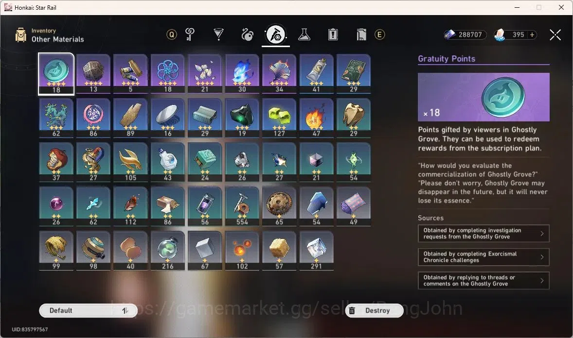 Honkai Star Rail Accounts ASIA | TL64 | 9 Limit | Dan Heng IL L80, Feixiao L image 14