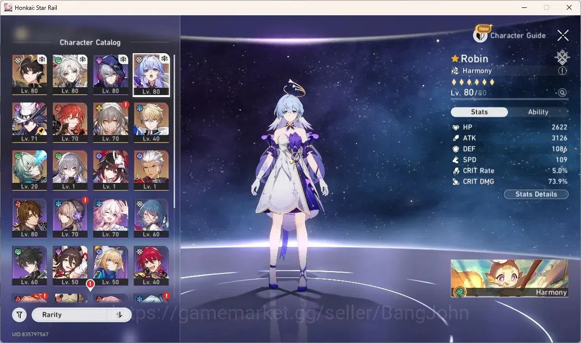 Honkai Star Rail Accounts ASIA | TL64 | 9 Limit | Dan Heng IL L80, Feixiao L image 4