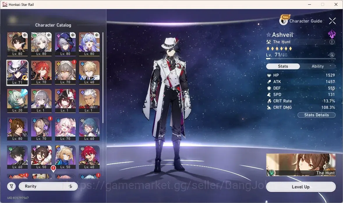 Honkai Star Rail Accounts ASIA | TL64 | 9 Limit | Dan Heng IL L80, Feixiao L image 5