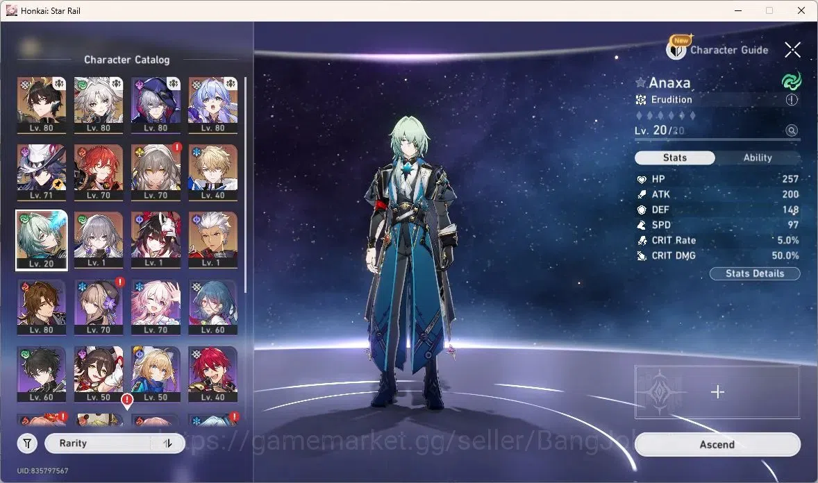 Honkai Star Rail Accounts ASIA | TL64 | 9 Limit | Dan Heng IL L80, Feixiao L image 6