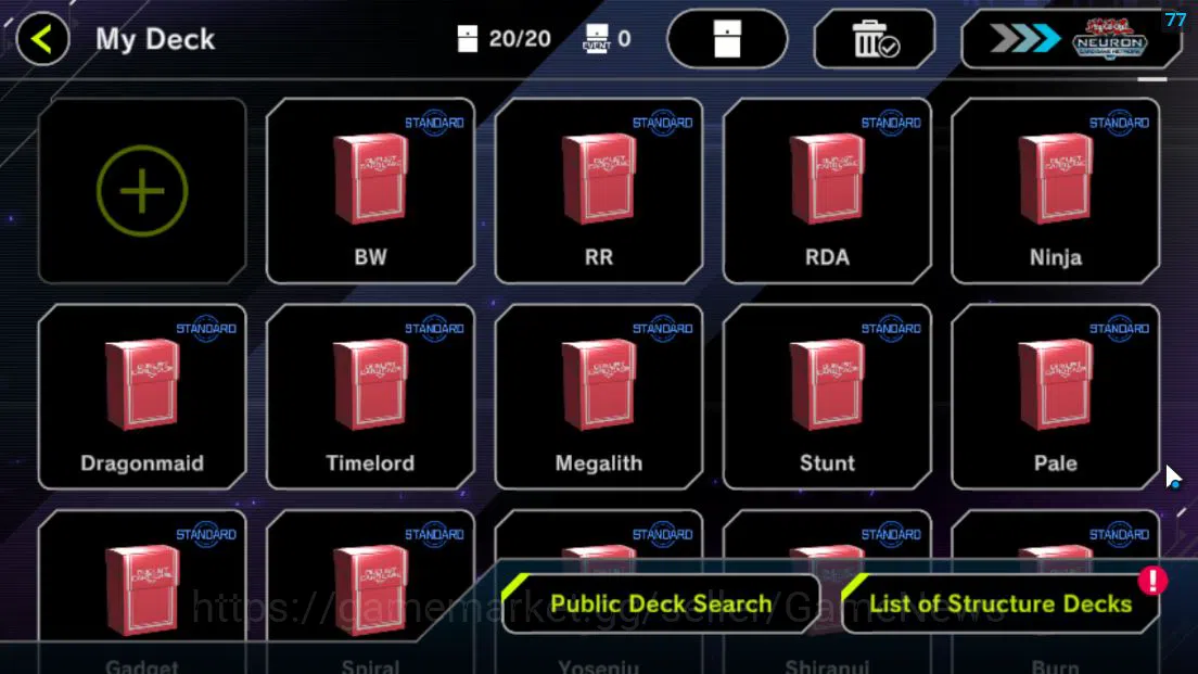Yu-Gi-Oh! Master Duel Accounts Mid-Level Lv 18 | 20 Deck |VSK9,Radiant Typhoon,Dracotail,Yummys,Ninja,Dracotail 2