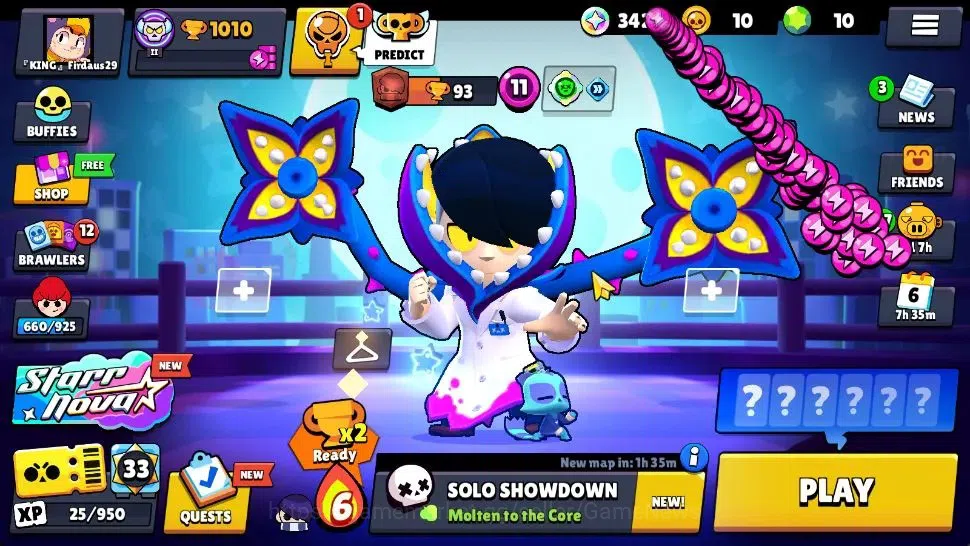 Brawl Stars Accounts 1010 Trophy|16 Brawlers 3 Max Lvl [Edgar,Berry,She image 1