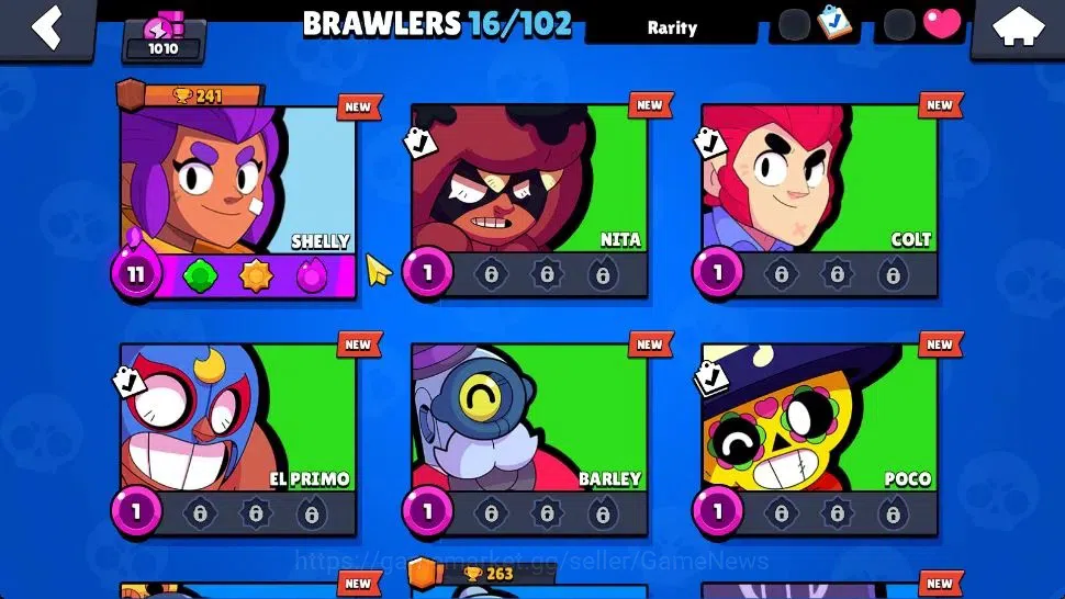 Brawl Stars Accounts 1010 Trophy|16 Brawlers 3 Max Lvl [Edgar,Berry,She image 7