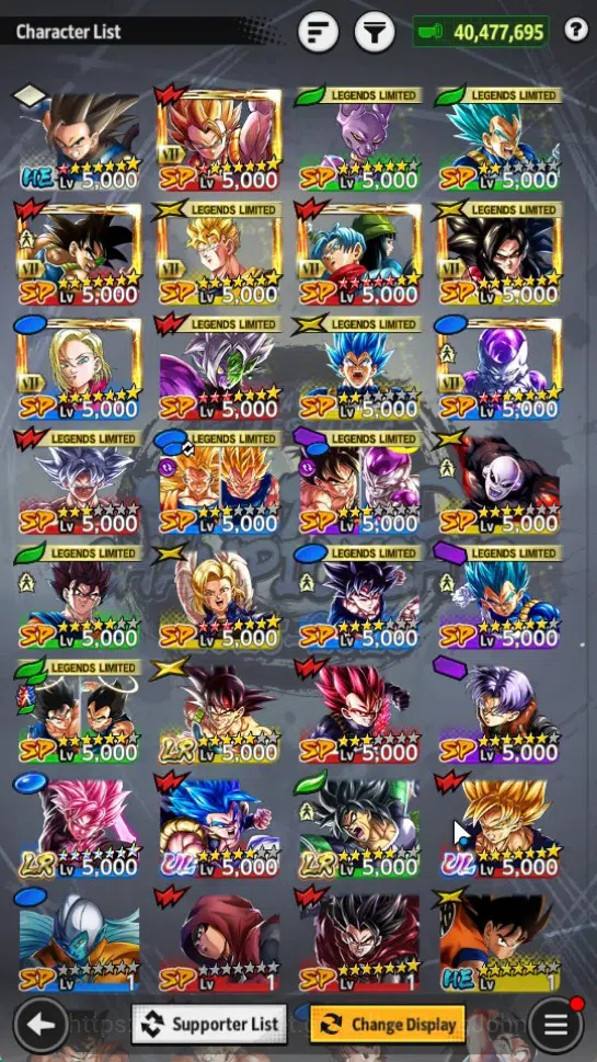 Dragon Ball Legends Accounts Global | Lvl 155| 40M Total Power| 3 LR| 2 UL| LR image 9