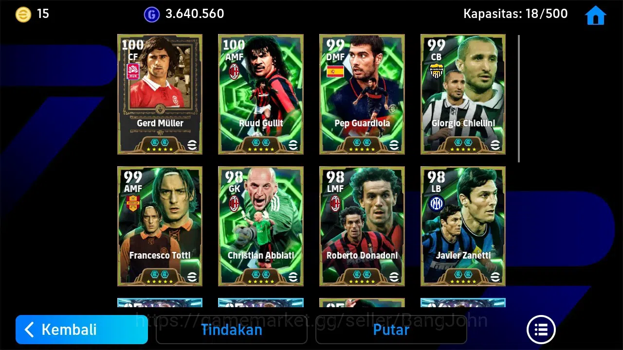 eFootball Accounts ANDROID|PW 3186|Legend Gerd Muller|Epic R Gullit,  image 3