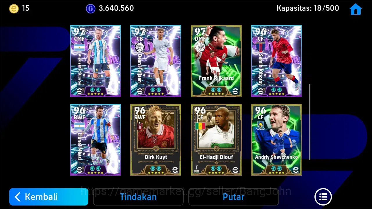 eFootball Accounts ANDROID|PW 3186|Legend Gerd Muller|Epic R Gullit,  image 4