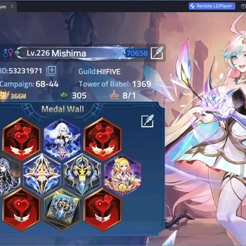 Mobile Legends: Adventure Accounts Global | LV 226 | 366M Power | Camp 68-44 | VIP 10 | Hero 232 |2 Nexus | 36 Awakening