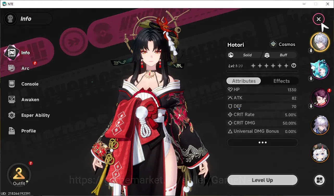 Neverness to Everness Accounts GLOBAL Europe|HL 3|3 SSR [Hotori,Sakiri,Baicang]|1 image 3