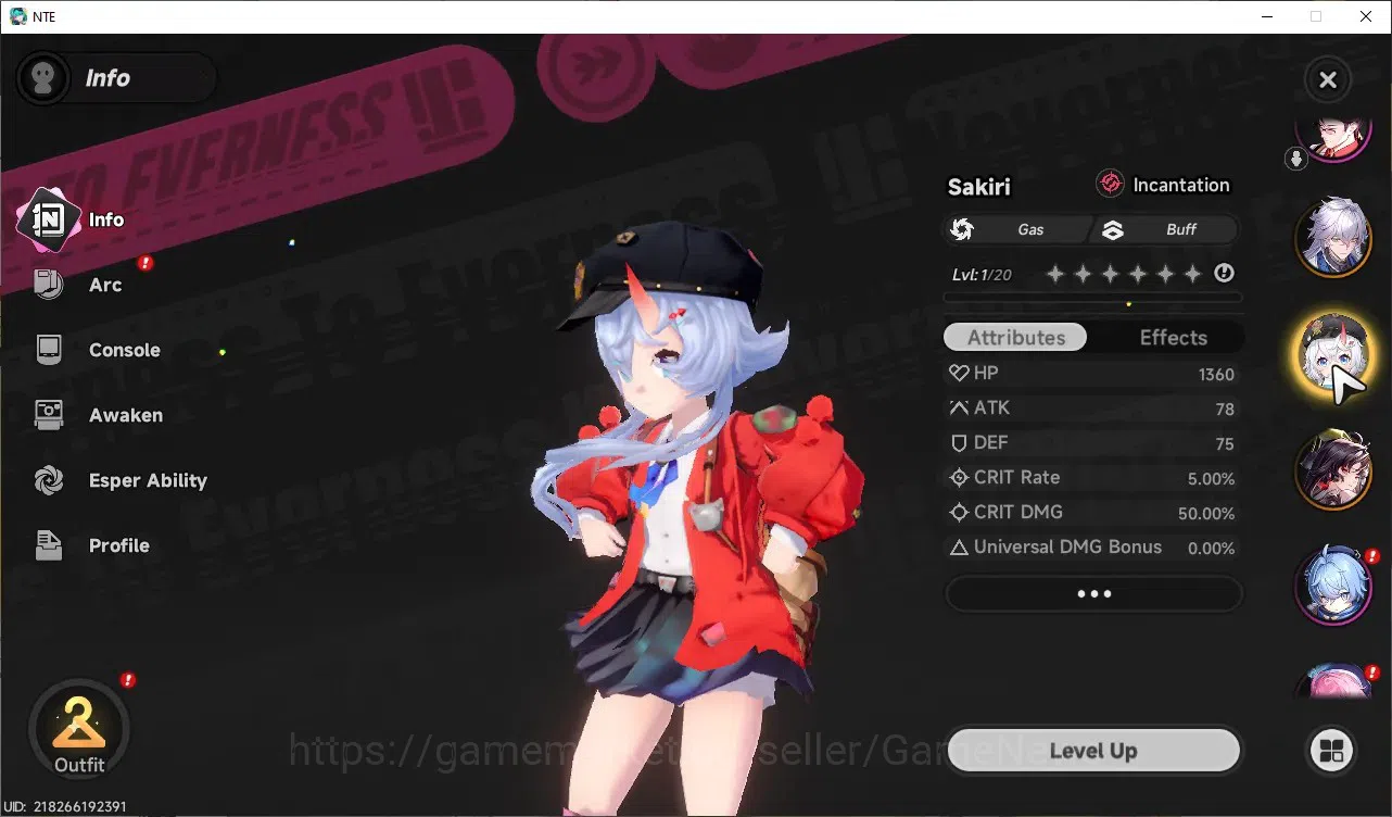 Neverness to Everness Accounts GLOBAL Europe|HL 3|3 SSR [Hotori,Sakiri,Baicang]|1 image 4