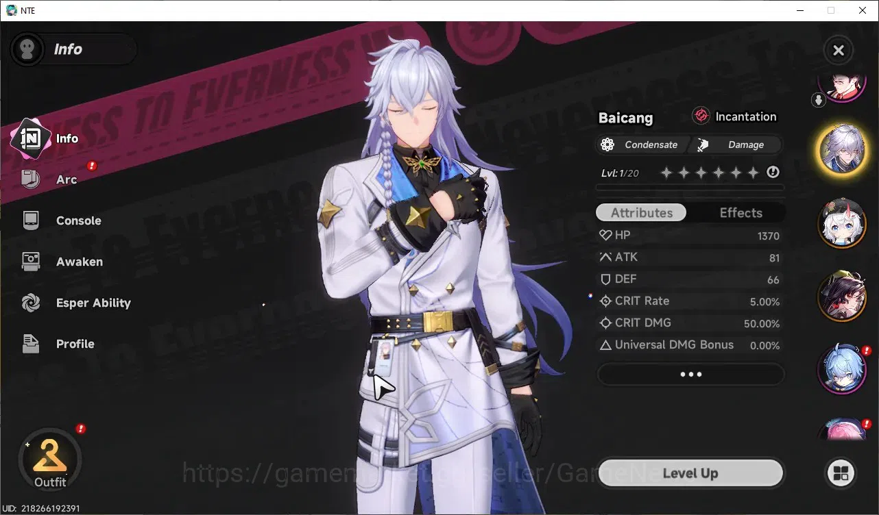 Neverness to Everness Accounts GLOBAL Europe|HL 3|3 SSR [Hotori,Sakiri,Baicang]|1 image 5