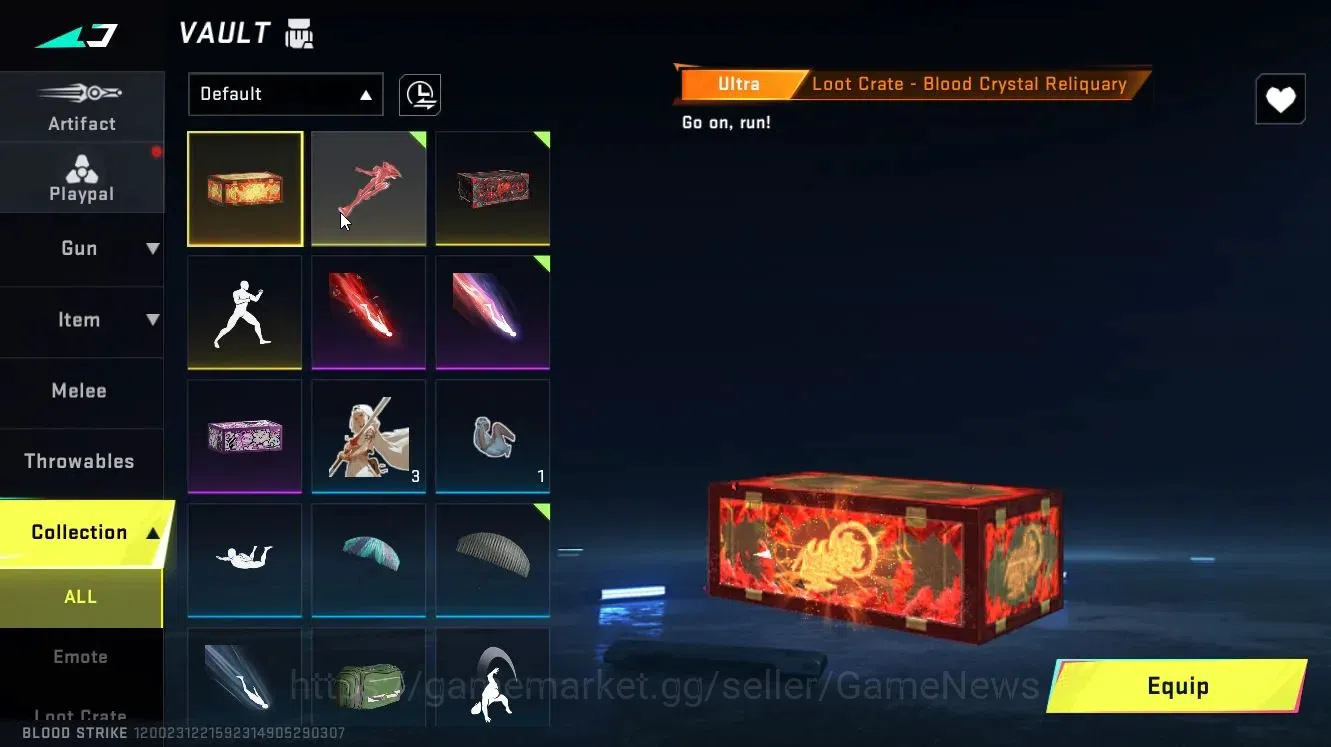 Blood Strike Accounts Collab Skin ASIA|Collab EVA[MCX-EVA 00|Legendary 11