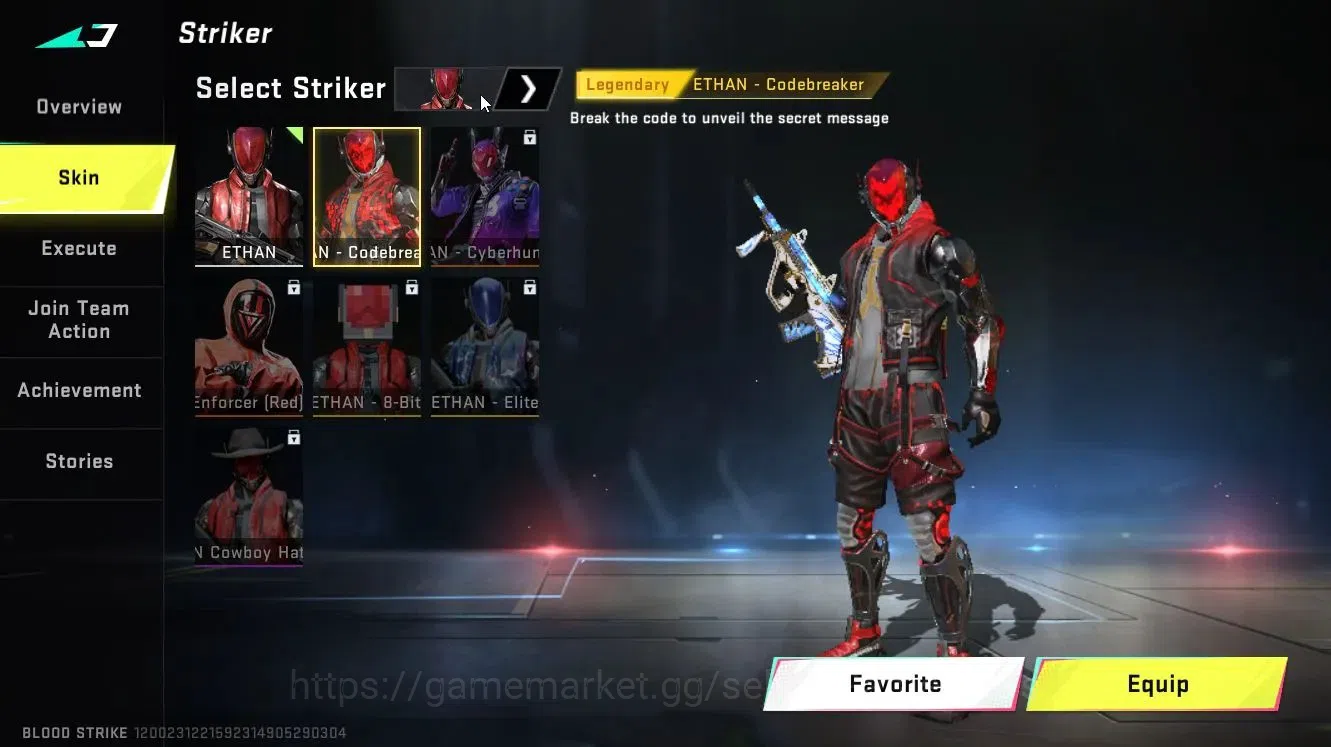 Blood Strike Accounts Collab Skin ASIA|Collab EVA[MCX-EVA 00|Legendary 3