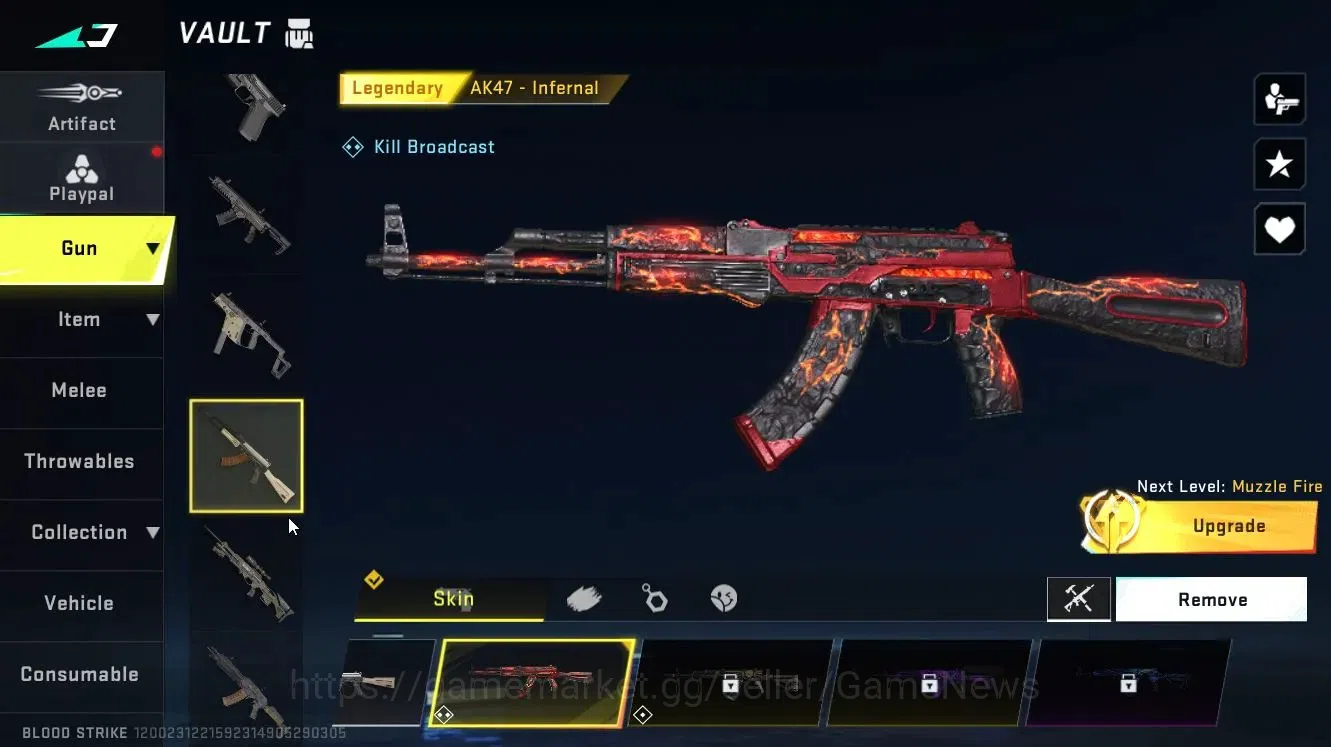 Blood Strike Accounts Collab Skin ASIA|Collab EVA[MCX-EVA 00|Legendary 6