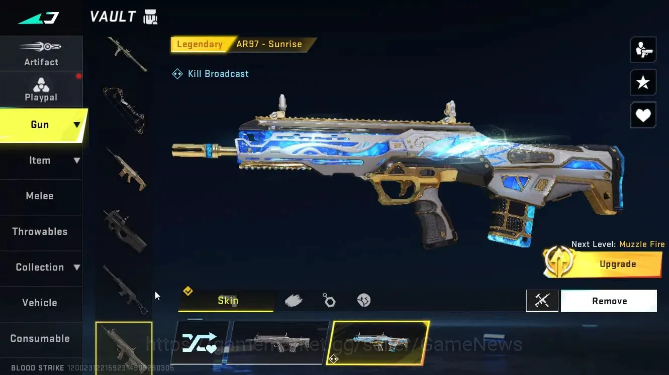 Blood Strike Accounts Collab Skin ASIA|Collab EVA[MCX-EVA 00|Legendary 7