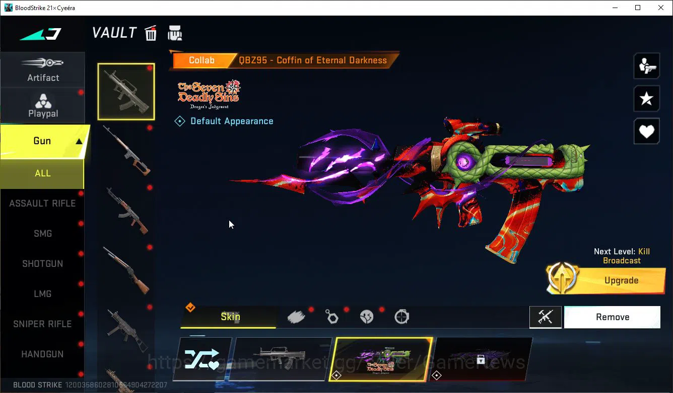 Blood Strike Accounts ASIA|EVO(FAL)+2 Mele(Scythe,Satrfall)+Colab 7DS(QB image 11