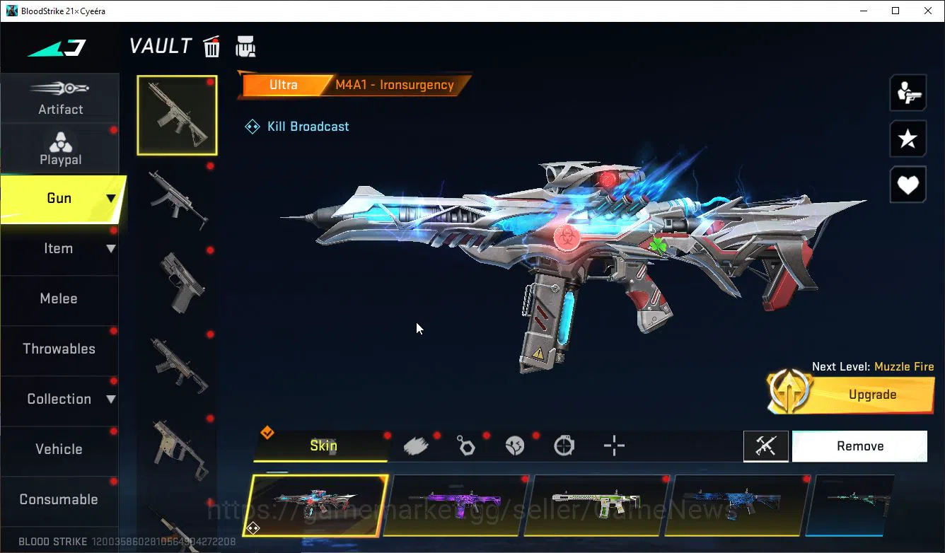 Blood Strike Accounts ASIA|EVO(FAL)+2 Mele(Scythe,Satrfall)+Colab 7DS(QB image 15