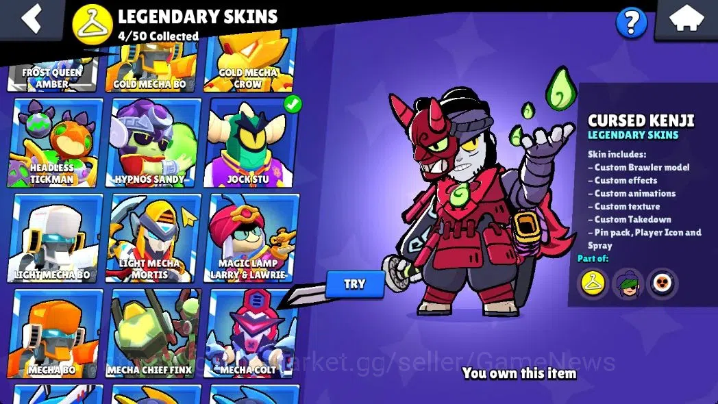 Brawl Stars Accounts 35,7K Trophy|93 Brawlers 36 Max Lvl|2 UL|20 Prestige|317 Skin|5 Hypch 4 Legend 6 Myth 65 Epic|16 15