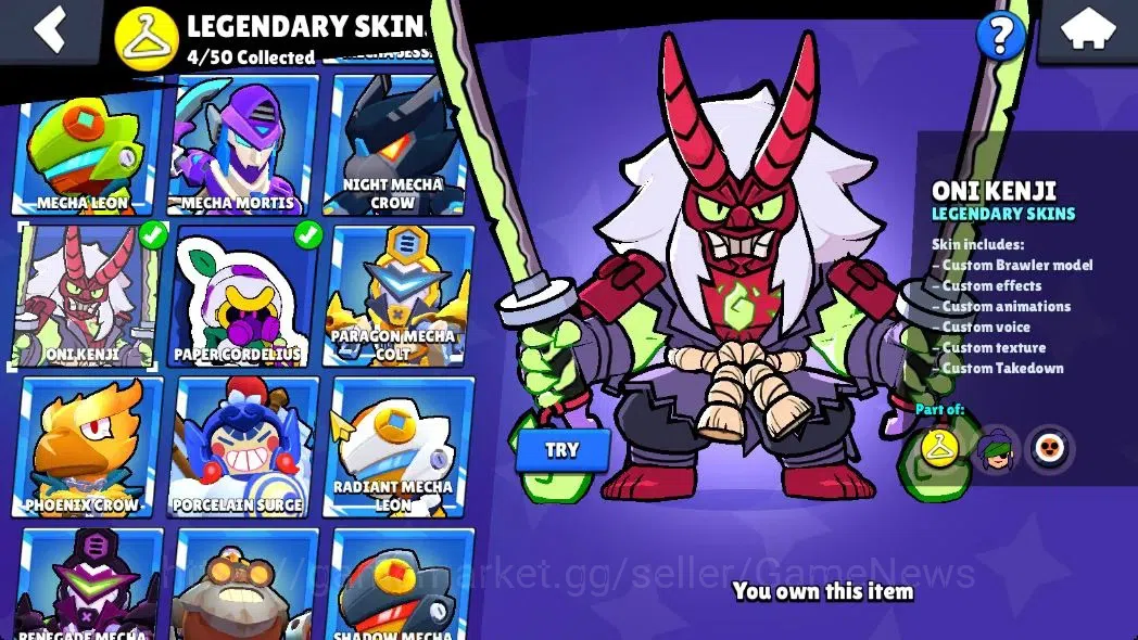 Brawl Stars Accounts 35,7K Trophy|93 Brawlers 36 Max Lvl|2 UL|20 Prestige|317 Skin|5 Hypch 4 Legend 6 Myth 65 Epic|16 16