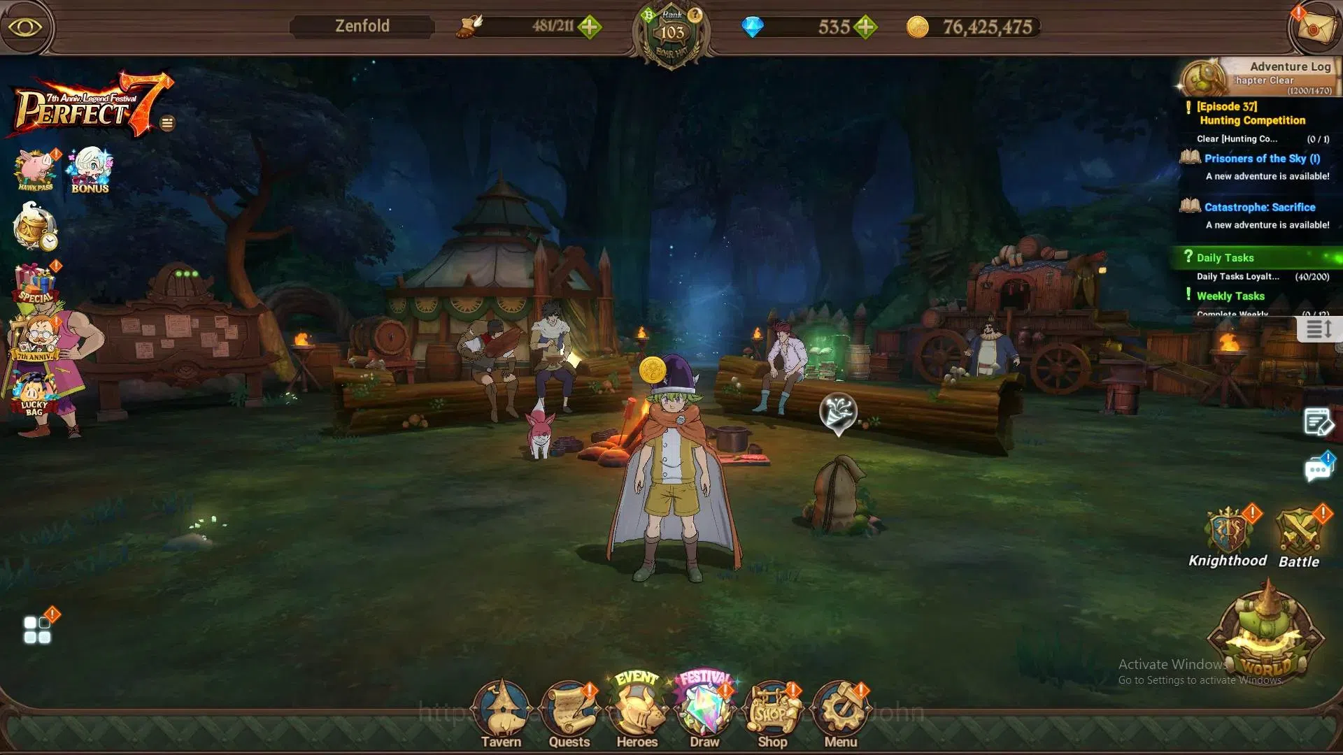 The Seven Deadly Sins: Grand Cross Accounts ASIA | 5.2M CC|DM 535|23 LS|LR Mesis 4/6|UR Menor image 1