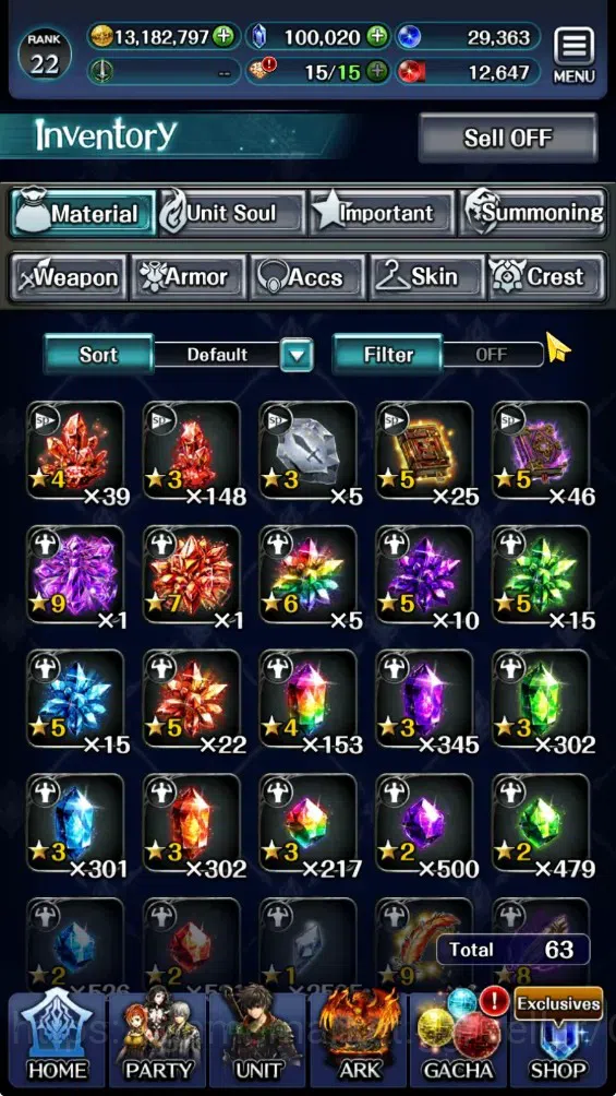 Last Cloudia Accounts GLOBAL|Rank 22|100K Crysta|Top Tier Unit (Ascended image 10