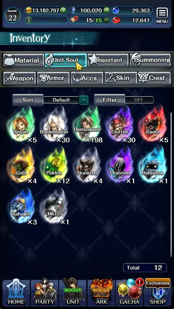 Last Cloudia Accounts GLOBAL|Rank 22|100K Crysta|Top Tier Unit (Ascended image 11
