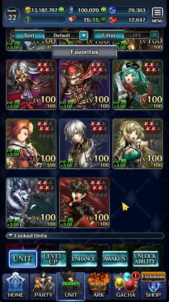 Last Cloudia Accounts GLOBAL|Rank 22|100K Crysta|Top Tier Unit (Ascended image 2