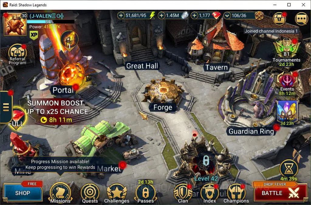 Raid: Shadow Legends Accounts Lv30 410K Power|1 Mythic(Nell Blackteeth)|18 Legen image 1