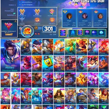 Mobile Legends: Bang Bang Collector #3881 301 Skins | Legend Alucard | Collector Natal image 1