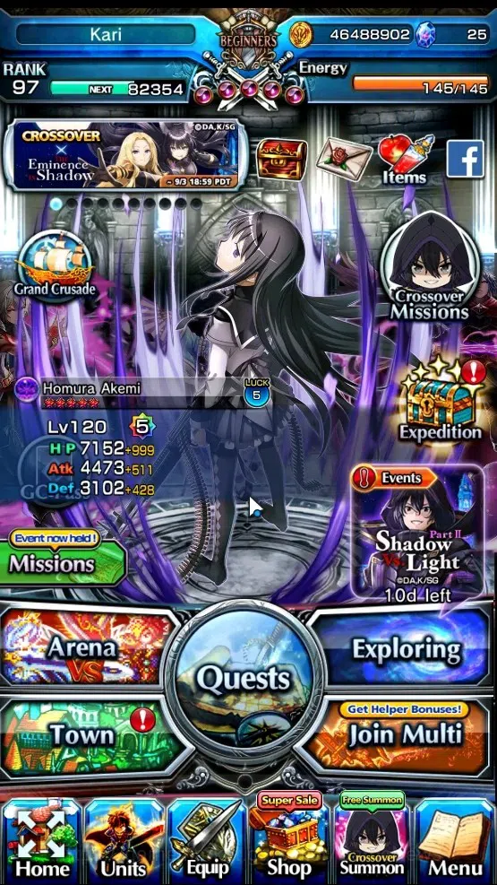 Grand Summoners Accounts End-Game Global|Rank 97|19 Ascend 24 TW|(S Emiya,S Miyu,Frieren,Chloe,Index,Yuyuko Etc)+TW Shuna,S 1