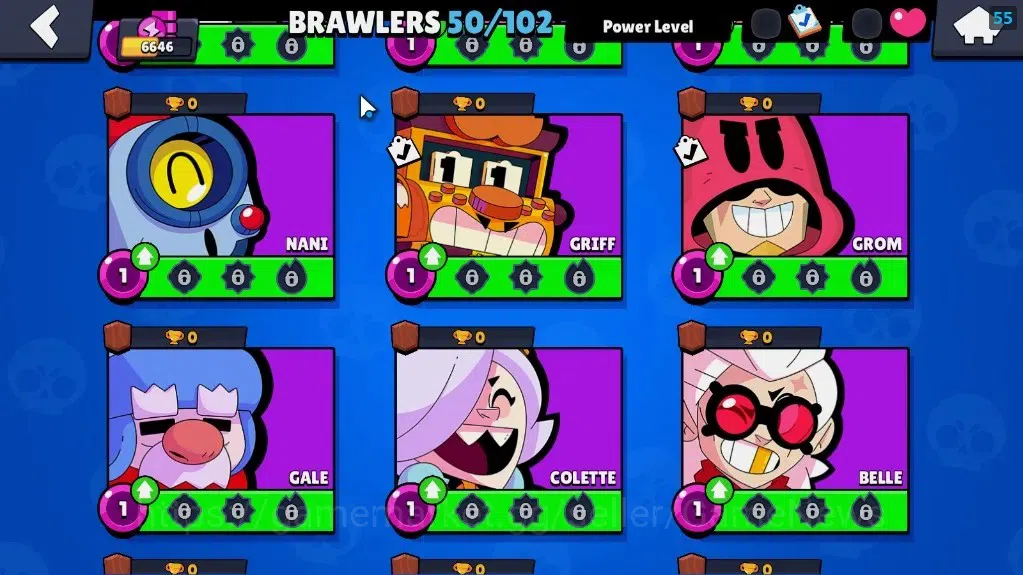 Brawl Stars Accounts 6646 Trophy|5k Blings|50 Brawlers 7 MaxLvl[Full Bu image 13