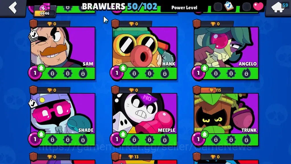 Brawl Stars Accounts 6646 Trophy|5k Blings|50 Brawlers 7 MaxLvl[Full Bu image 14