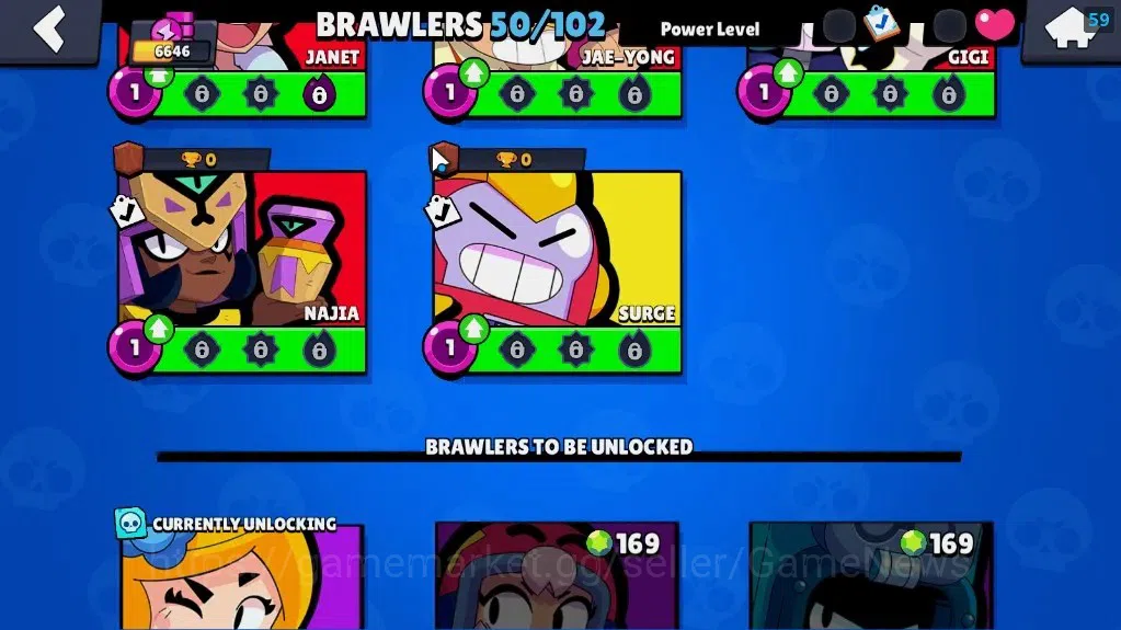 Brawl Stars Accounts 6646 Trophy|5k Blings|50 Brawlers 7 MaxLvl[Full Bu image 16