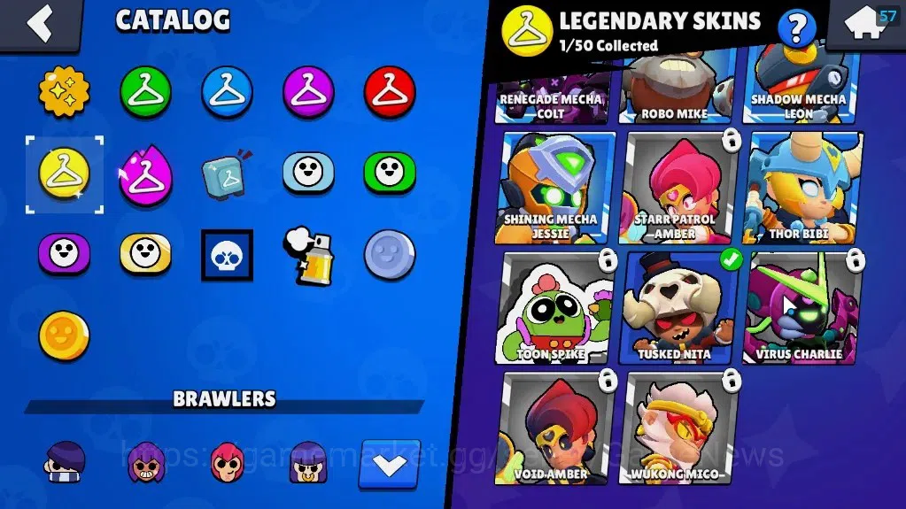 Brawl Stars Accounts 6646 Trophy|5k Blings|50 Brawlers 7 MaxLvl[Full Bu image 19