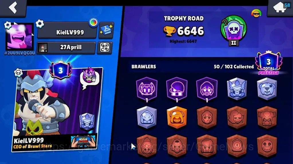 Brawl Stars Accounts 6646 Trophy|5k Blings|50 Brawlers 7 MaxLvl[Full Bu image 2