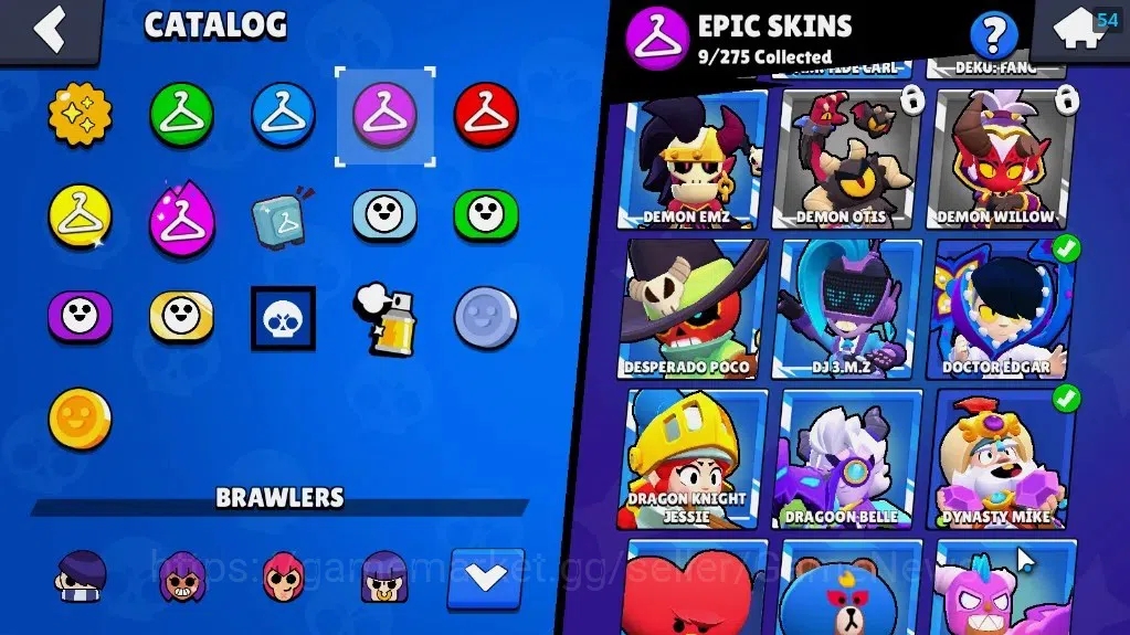 Brawl Stars Accounts 6646 Trophy|5k Blings|50 Brawlers 7 MaxLvl[Full Bu image 20