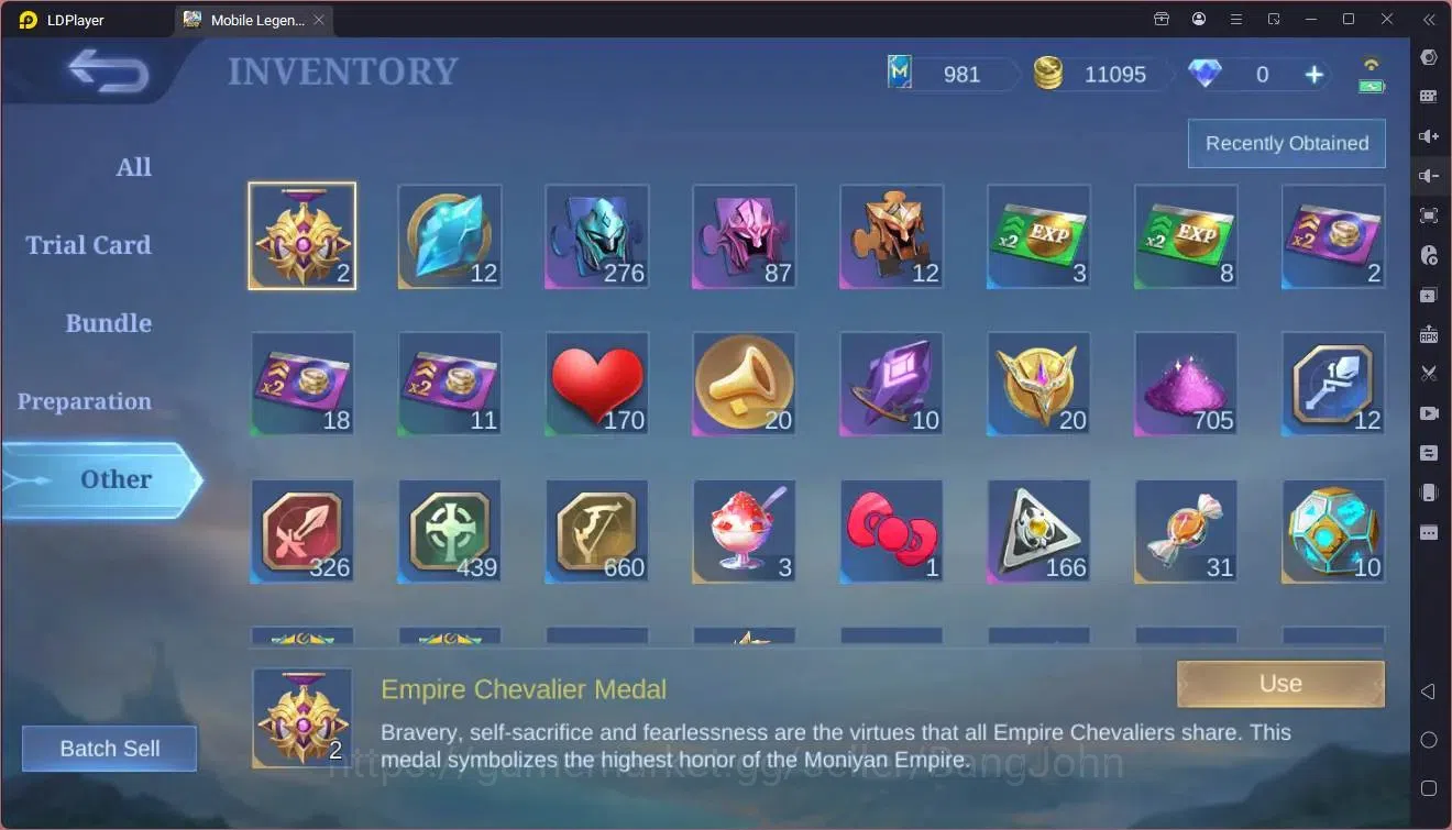 Mobile Legends: Bang Bang Accounts GLOBAL Hero 52  Skin 77  |Gaara|Dtamer Masha|Epic  image 12