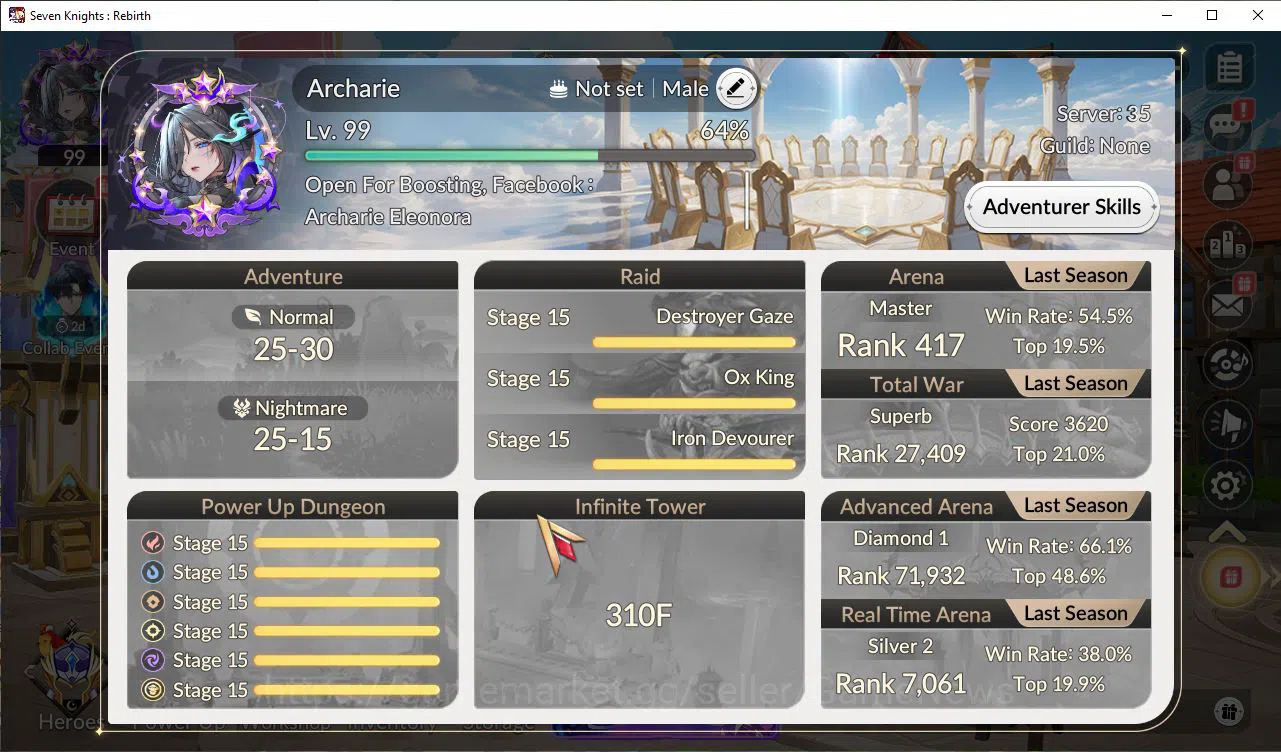 Seven Knights Re:Birth Accounts [Re:BIRTH]5 Ex-7k[FaiTC1,JuriTC1,Gelidus,Melia,Ros image 2