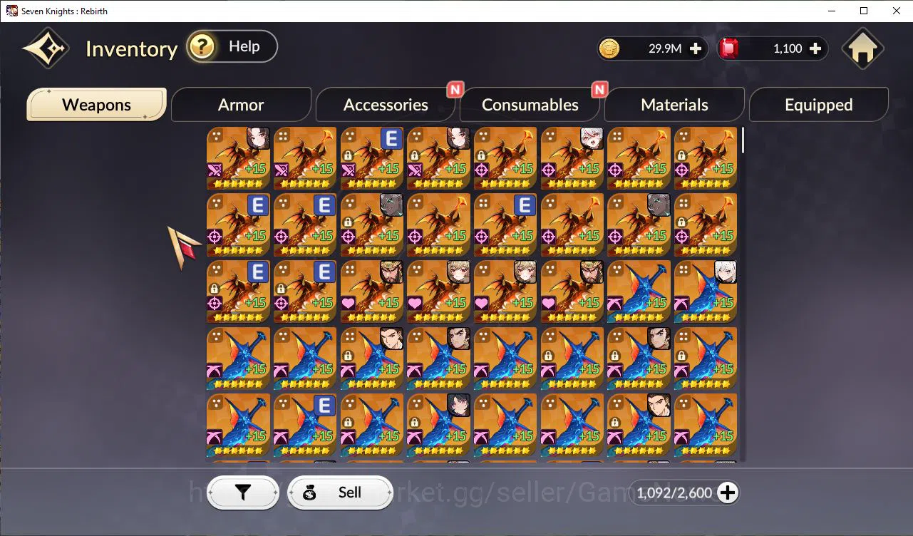 Seven Knights Re:Birth Accounts [Re:BIRTH]5 Ex-7k[FaiTC1,JuriTC1,Gelidus,Melia,Ros image 6