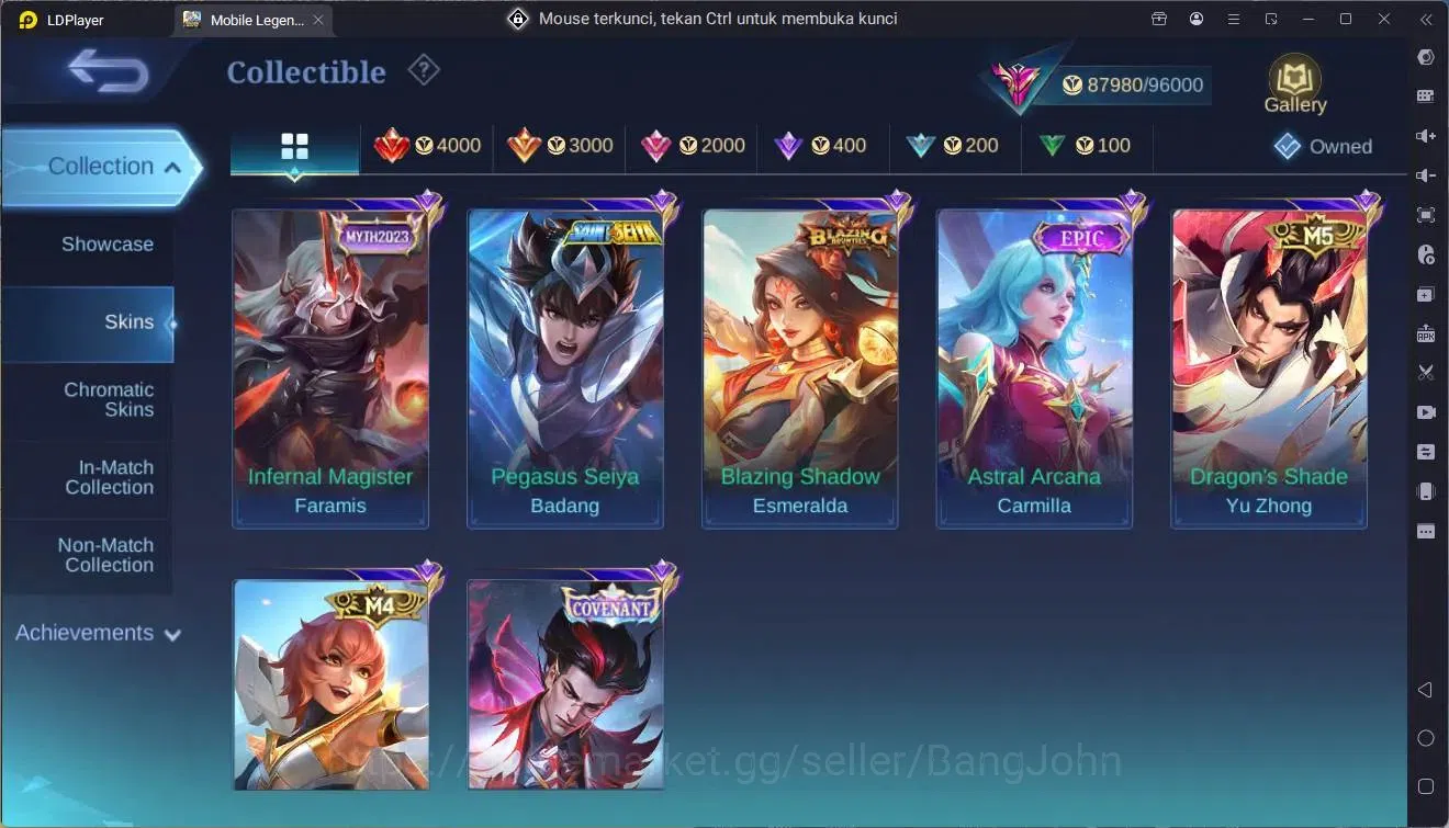 Mobile Legends: Bang Bang Accounts Global|Hero 132|Skin 335|Exalted|Allstar Moskov|KO image 10